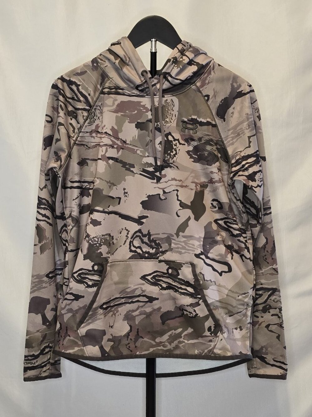 Under Armour Storm1 Barren Camo ColdGear Infrared Fleece Hoodie Small SM Loose